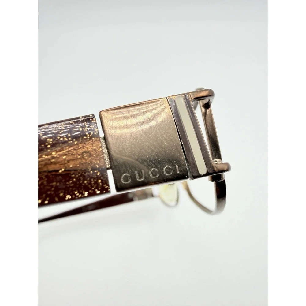 GUCCI GG2779 Women's Eyeglasses Frame‎ Only 55-17-130 Brown Glitter Rectangular